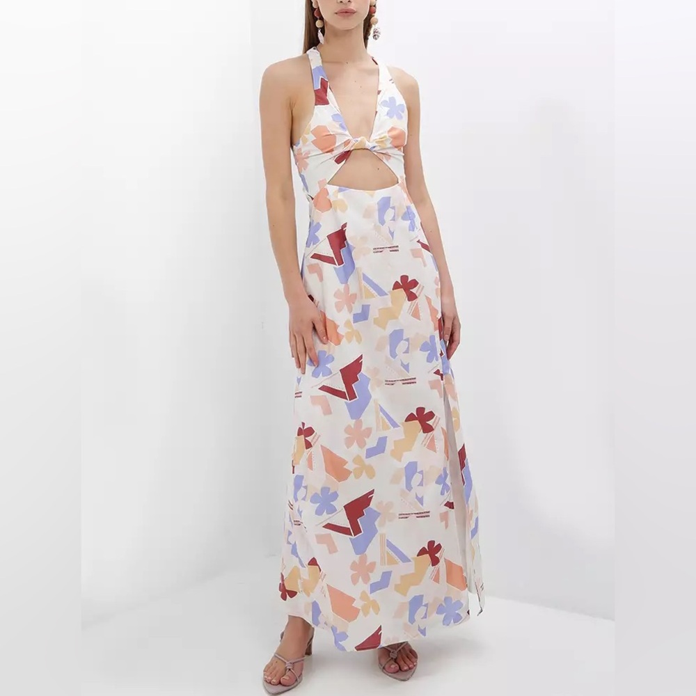 Italian Love Maxi Dress - Abstract Resort